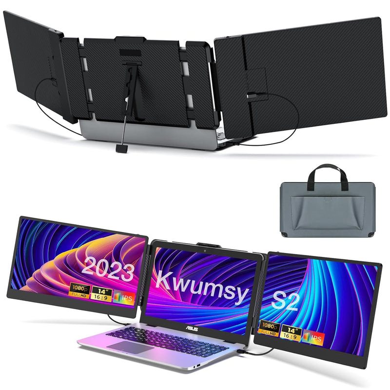 14'' Laptop Screen Extender, Portable Monitor Laptop Monitor, 1080P Fhd Laptop