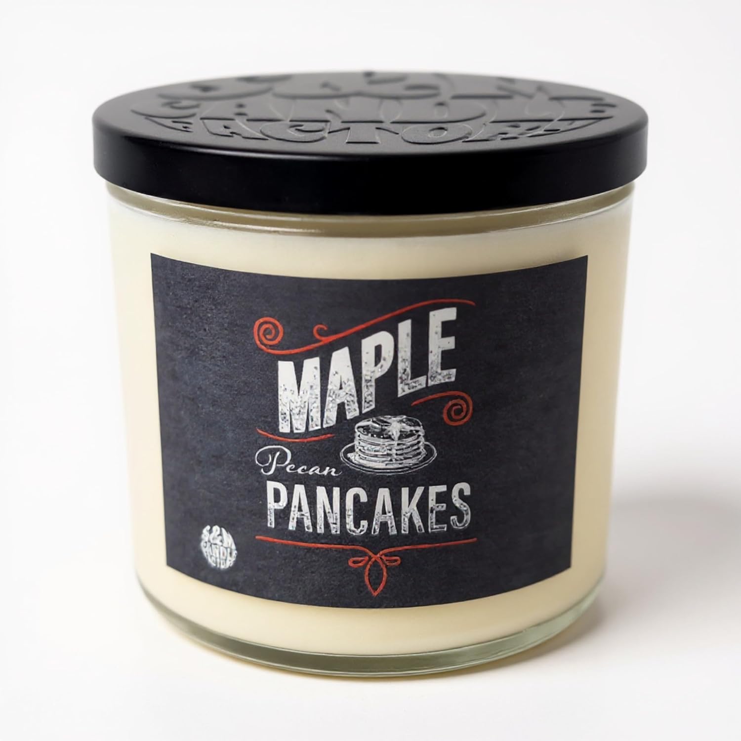 Maple Pecan Pancakes Candle ~ Glass 3 Wick Jar ~ Maple Butter Pecan Pancake Goodness! ~ All Natural Premium Soy Candle By (Large 3 Wick)
