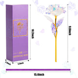 Loveinusa Artificial Galaxy Rose Flower Gifts For Her, Galaxy Eternity Rose Glass Forever Flowers For Mom From Daughter/Son, Valentine'S Day, Birthday, Mother'S Day, Anniversary