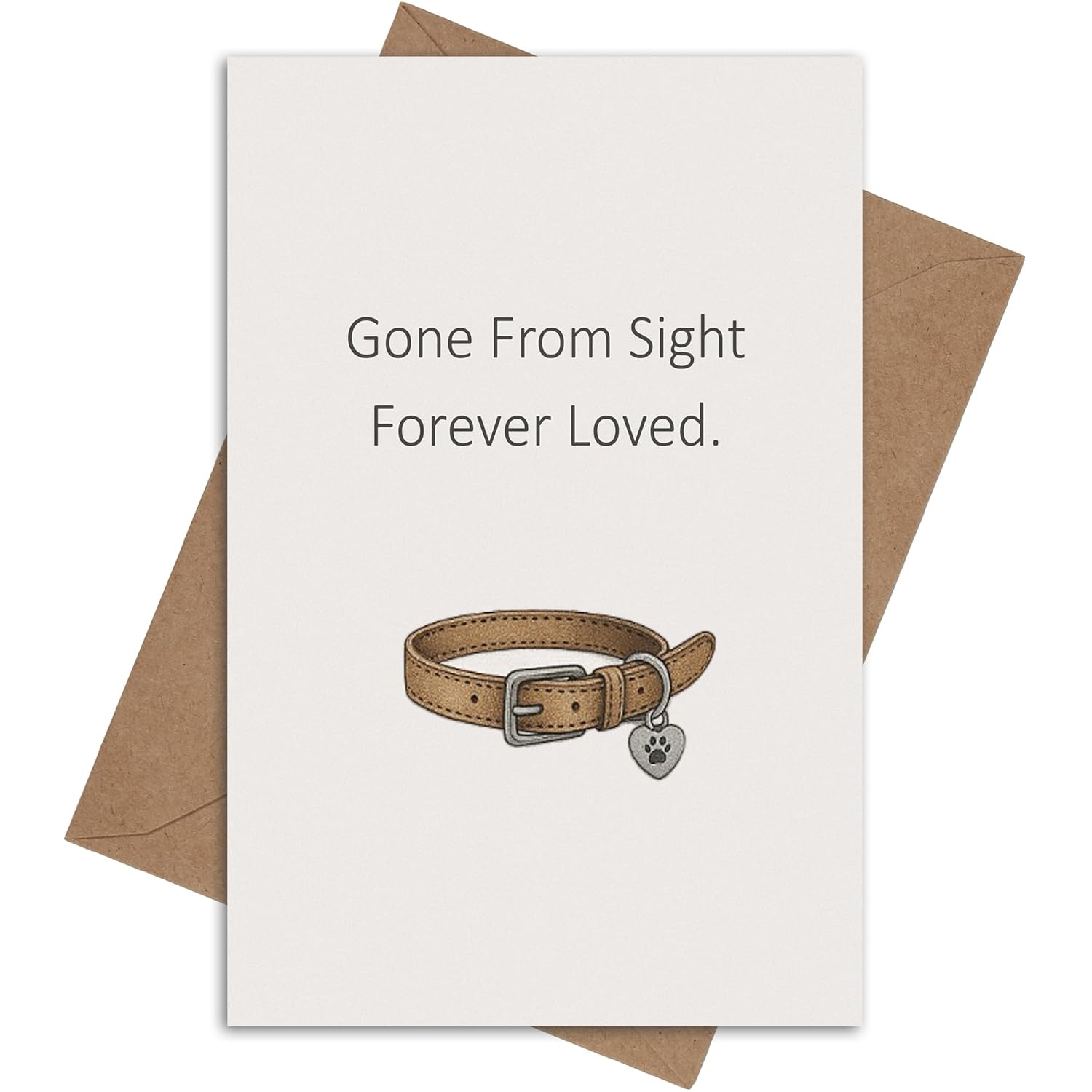 Pet Sympathy Cards With Envelopes - Loss Of Dog Sympathy Gift For Dog Mom, Cat Owner Or Animal Lovers - Pet Condolence Cards 5X7 Inch