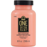 FolkArt 36060 One Décor Paint, 8 oz, Coral Peach