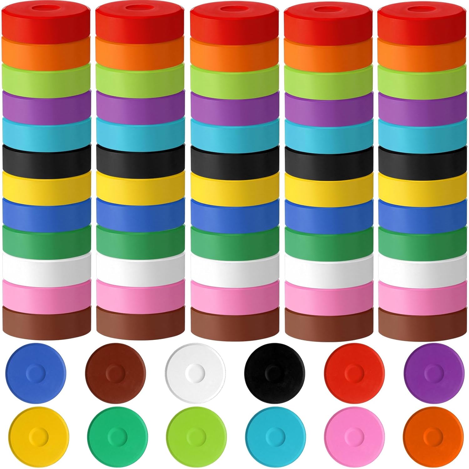 60 Pcs Tempera Paint Cakes 12 Colors Large Washable Cake Paint 2.24 X 0.71Inch Paints Blocks Art Supplies For Classroom Art Painting Drawing