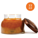 A Cheerful Giver - Pumpkin Chata Mama Scented Glass Jar Candle (22oz) with Lid & True to Life Fragrance Made in USA