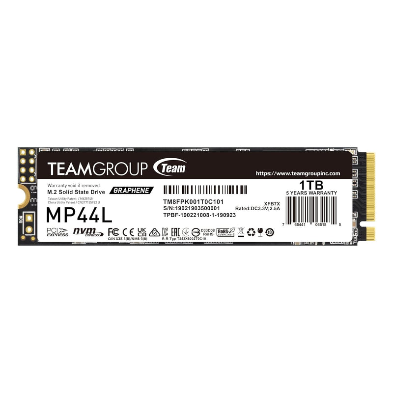 Mp44L 1Tb Slc Cache Nvme 1.4 Pcie Gen 4X4 M.2 2280 Laptop&Desktop Ssd (R/W Spe