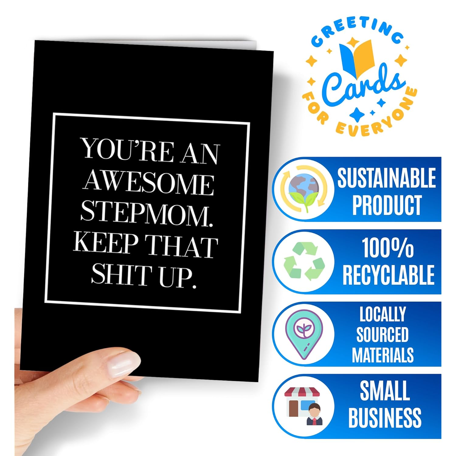 Stepmom Card - Birthday Card For Stepmom - Stepmother Card - Bonus Mom Card - Mother’S Day Card For Stepmom - Bonus Mom Mothers Day Card - Retirement Card For Stepmom