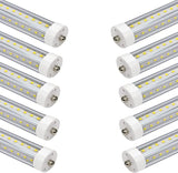 10 Pack 4FT T8 LED Tube Lights 36W 3600LM 6500K FA8 Single Pin Ballast Bypass Replacement