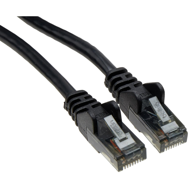 Belkin A3L980b50-BLK-S CABLE,CAT6,UTP,RJ45M/M,50',BLK,PATCH,SNAGLESS,Black