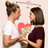 Valentines Day Card,Handmade Sustainable Wood Love Cards,Anniversary Cards For Wife, Husband, Girlfriend,Boyfriend,Wooden Memorable Valentines Gifts For Her, Him