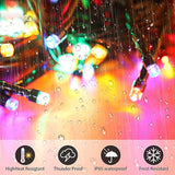 6 Pack 236FT Solar Christmas String Lights 600 LED Multicolor Waterproof Outdoor Lights