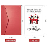 Penguins Anniversary Card For Men Woman, Romantic Valentines Card For Husband Wife, Love Card For Partner Couples, You Are My Penguins