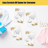 Minimalist Baby Shower Scratch Off Game | Simple Scratch Off Game For Baby Shower Party | 40 Pcs