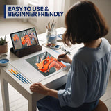 Diy Art Painting Kit For Adults – Learn To Paint Orange Dragon With Video Tutorials, 9 Pieces Canvas Acrylic Paint Set For Adults, Perfect Holiday Gifts Art & Craft For Adults, Beginner