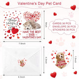 36 Sets Valentines Day Puppy Kitten Cards And Stickers Assortment Valentines Cards With Envelopes Valentine'S Day Party Greeting Card Kids Adults Teacher School Classroom Greeting Gifts