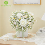 Babys Breath Artificial Flowers 60 Pcs, White Artificial Baby Breath Bulk For Diy Floral Bouquets For Wedding, Fake Babies Breath Real Touch Flowers For Home Decorations