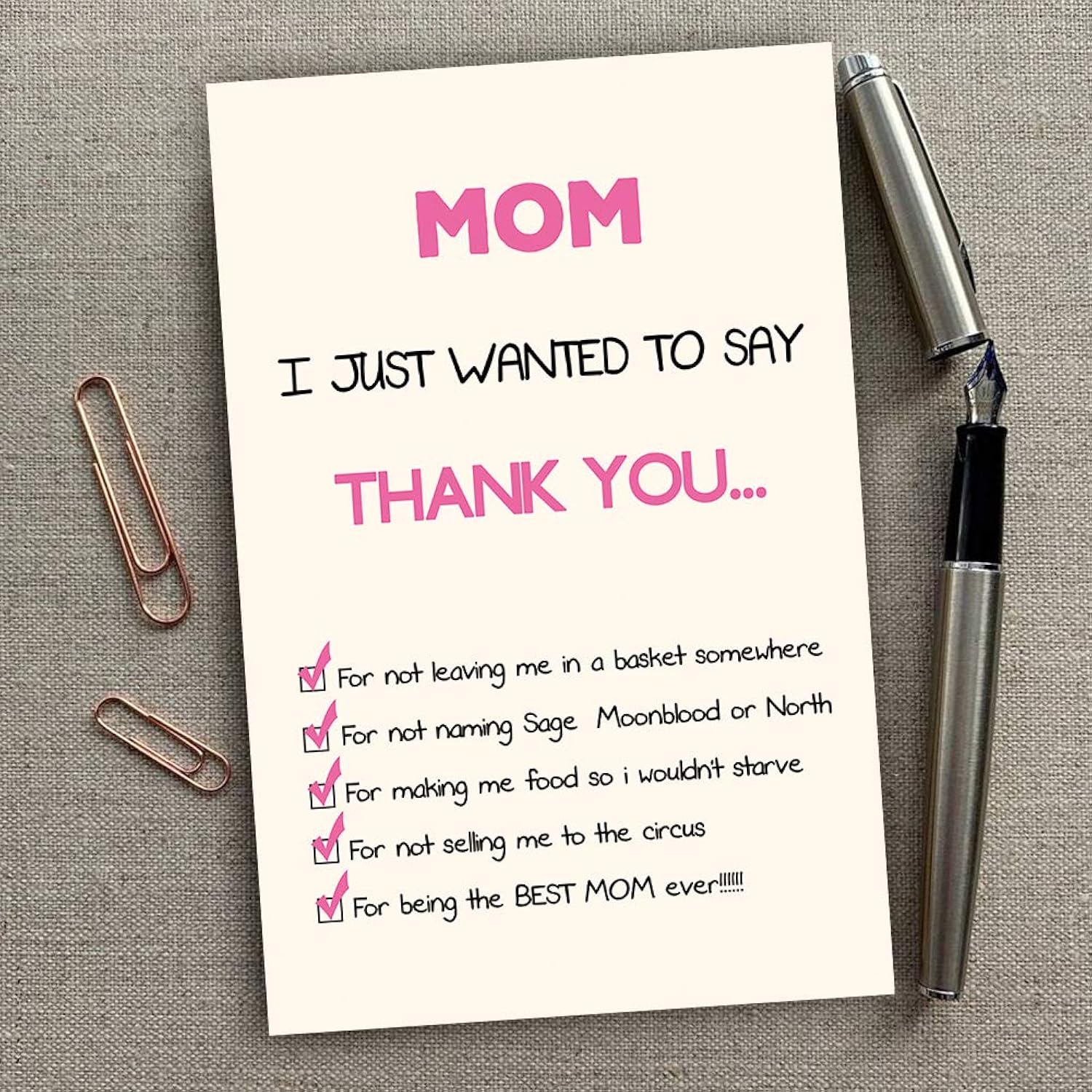 Funny Mother'S Day Card, Happy Mother'S Day Greeting Cards, Mother'S Day Gift, Birthday Card For Mom