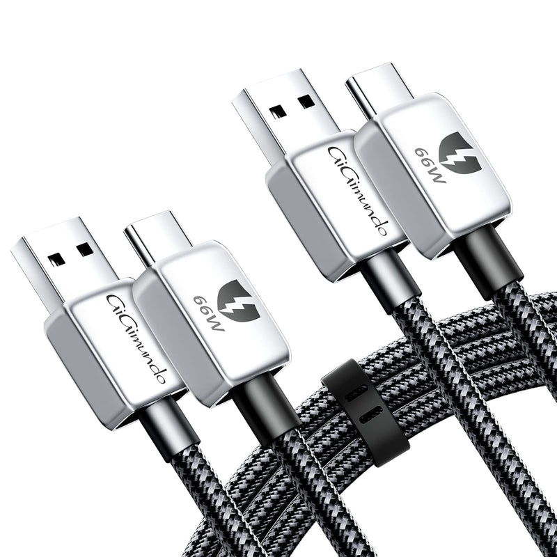 Ggz662 [66W 6A 6.6Ft/2M] 2 Pack Usb C To Usb C Ultra Fast 11V 6A Charging Cabl