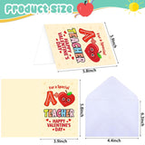 12Pcs Valentines Day Cards For Teachers Valentine’S Day Thank You Cards For Teacher Valentine Cards With Envelopes Happy Valentine’S Day Appreciation Greetin Card Gifts For Teacher