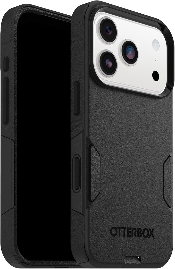 Apple iPhone 18 Pro and iPhone 17 Pro Commuter Series Case Black Rugged Cover