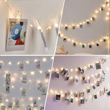 Photo Clip String Light, 32.8Ft 100 Led Fairy Lights With Clips For Hanging Pictures, Photo Light With 50 Clear Clips Fo
