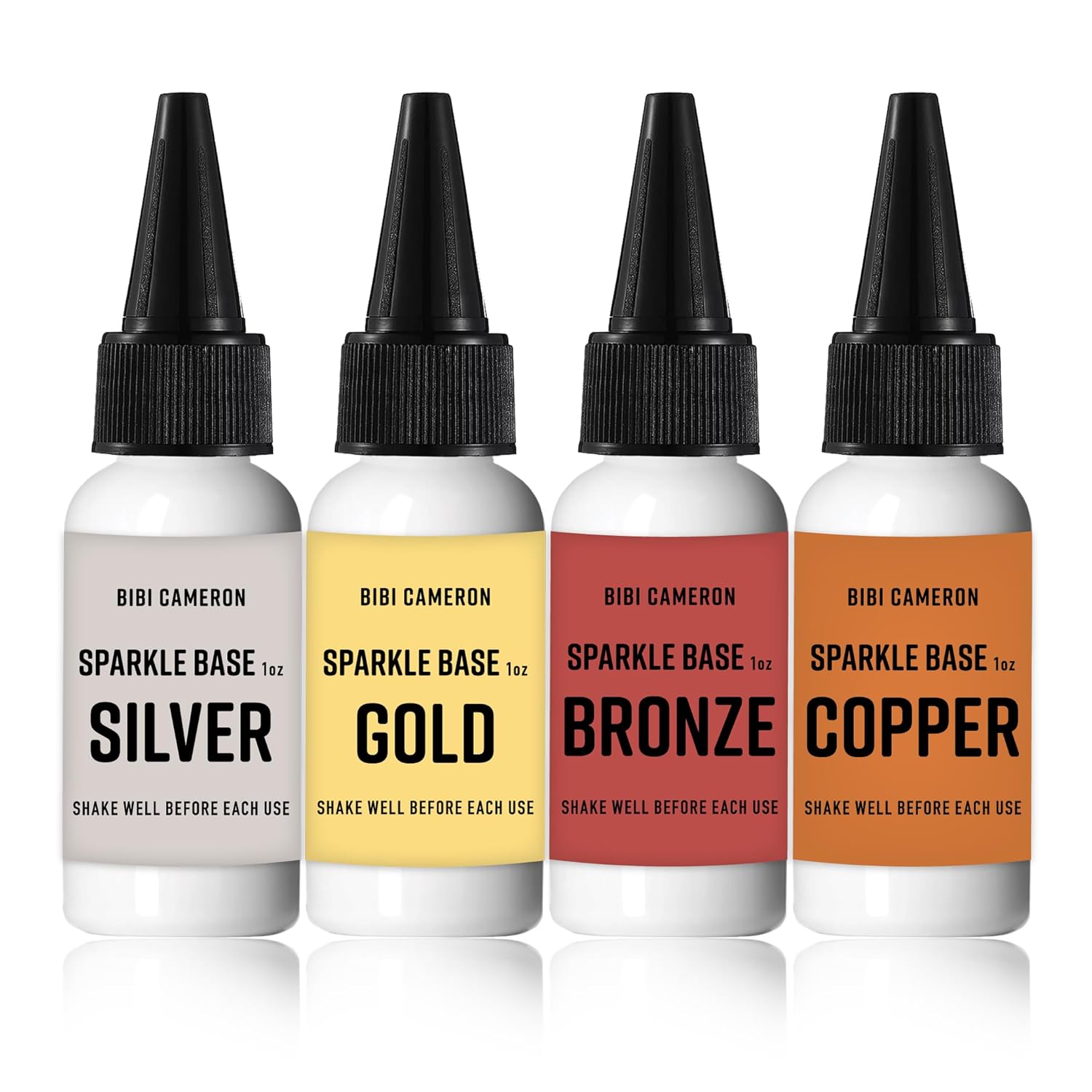 Intense Liquid Colors By Bibi Cameron (Sparkle Base - 4 Pack)