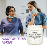 Nurse Gifts For Women, Funny Nurse Candle, Nursing School Nurse Week Day Graduation Gift, Cool Rn Lpn Gifts For Nurses Female, Nursing Student, New Nurses, 7Oz