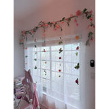 Peony Garland, 2Pcs 6' Each, Rose Flower Vine, Floral Garland For Wedding Decor Home Table Runner Mantle Decoration
