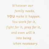Hallmark Mothers Day Card for Wife (Wife, Mother, Warrior)