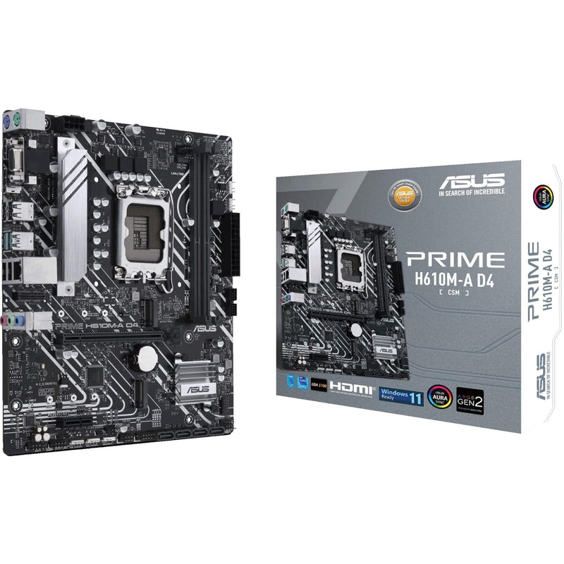 ASUS Prime H610M-A D4-CSM LGA 1700(Intel 12th Gen) Micro-ATX Commercial Mother