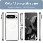 Pixel 9 Pro XL Case, MagSafe, N52 Magnet, Anti-Yellowing TPU, Clear Cover