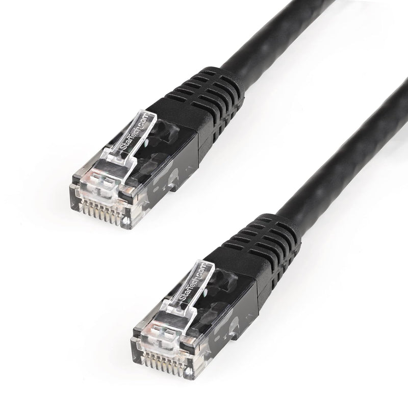 6Ft Cat6 Ethernet Cable - Black Cat 6 Gigabit Ethernet Wire -650Mhz 100W Poe++