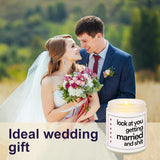 Funny Wedding Gifts, Bachelorette & Bridal Shower Gift For Bride, 7Oz Lavender Scented Soy Wax Candle, Bride To Be, Engagement Gifts For Couples