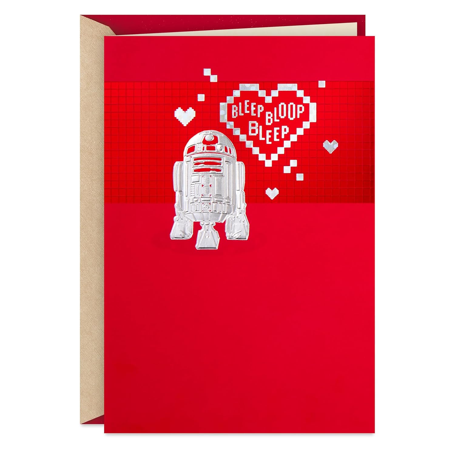 Hallmark Valentine's Day Card (Star Wars R2-D2 and Hearts)