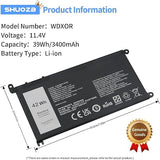 Dell WDX0R WDXOR 42Wh Laptop Battery Replacement for Inspiron 5570 7579 3CRH3