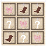 Boots Or Bows Gender Reveal Tic Tac Toe Board Game For He Or She Sign Gender Reveal Party Supplies Ideas For He Or She Party Decorations Backdrop Kit