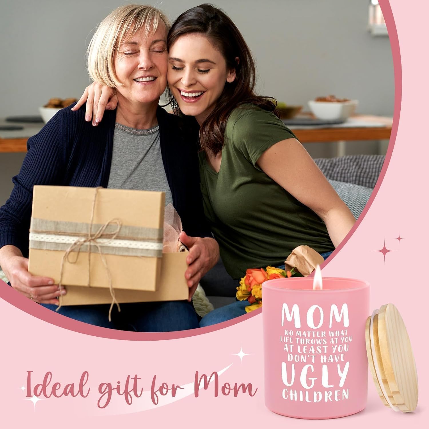 Funny Gifts For Mom From Daughter Son, Mom Mother Day Birthday Christmas Gifts - Handmade Lavender Scent Natural Soy Wax Candle (10Oz)
