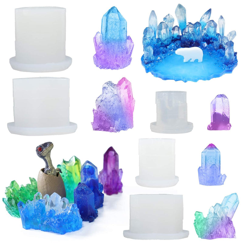 Crystal Gem Silicone Resin Molds Epoxy, Isomalt, Cake Decoration, Candy, Candl