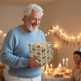 50Th Birthday Wrapping Paper Roll - 50 Year Old Happy Birthday Gift Wrapping Paper For Women Men 1975 Kraft Wrapping Paper With Cutting Line?17Inch X 49.2Ft?