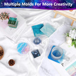 Epoxy Resin Kit For Beginners, Resin Kit With Molds, 18Oz Epoxy Kit With Dried Flowers, Measuring Cups And Resina Supplies