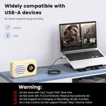 Usb To 3.5Mm Trs Audio Jack Adapter, Usb Male To 3.5Mm Aux Stereo Audio Cable, Nylon Braided Aux Converter For Pc, Laptop, Windows, Mac Osx, Headphones?Does Not Support In Vehicle?