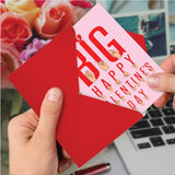 Funny Valentine'S Day Greeting Card With 5 X 7 Inch Envelope For Men And Women (1 Card) Sign Language - Love C8347Vdg