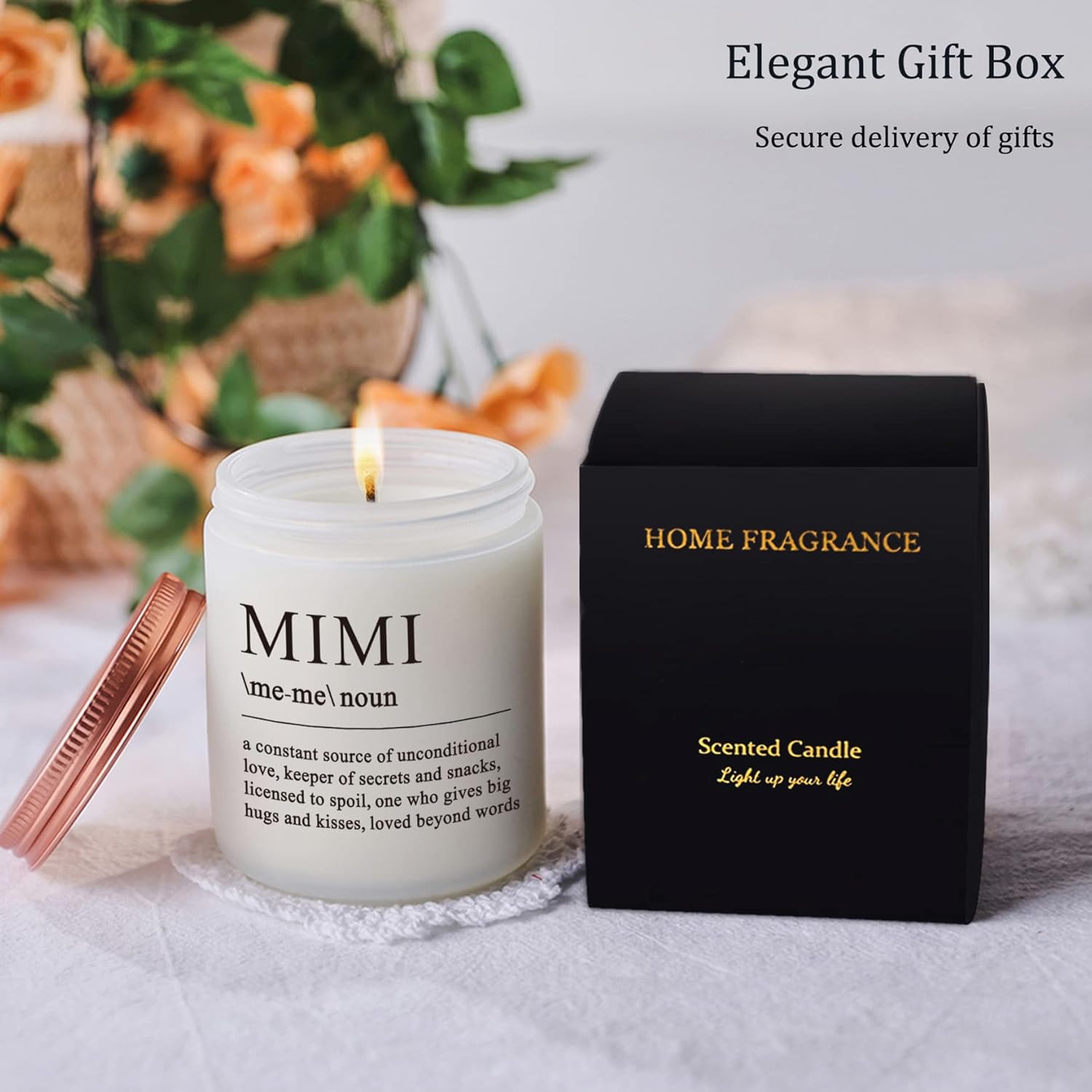 Mimi Gifts- Funny Mimi Birthday Gift, Mother’S Day Gifts For Mimi Grandma Grandmother, Mimi Definition Candle