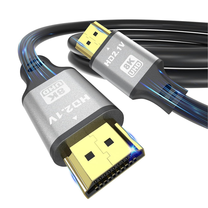 Hdmi Cable 12Ft, 48Gbps 8K@60Hz 4K@120Hz, Hdcp 2.2 & 2.3, Dts:X, Hdr 10 Compat