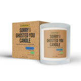 Sorry I Ghosted You Candle – Funny Apology Gag Gift | Sarcastic Breakup & Friendship Candle | Cedar Vanilla Scent