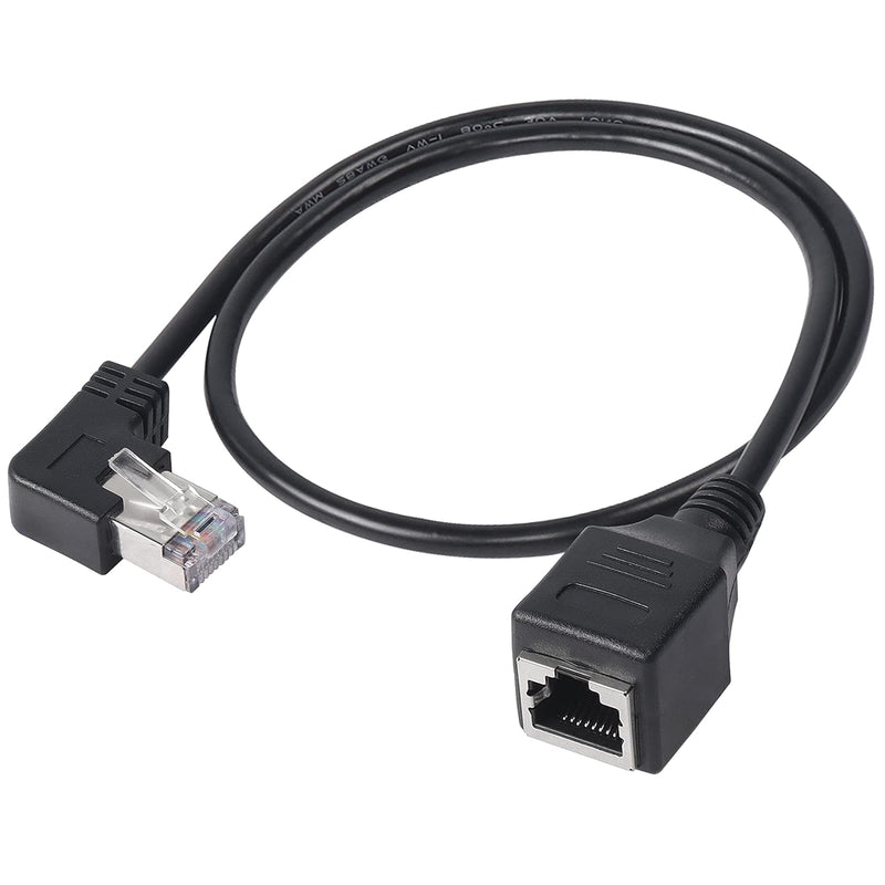 90 Degree Rj45 Ethernet Extension Cable,Turn Left Cat5 Lan Cable Extender Rj45