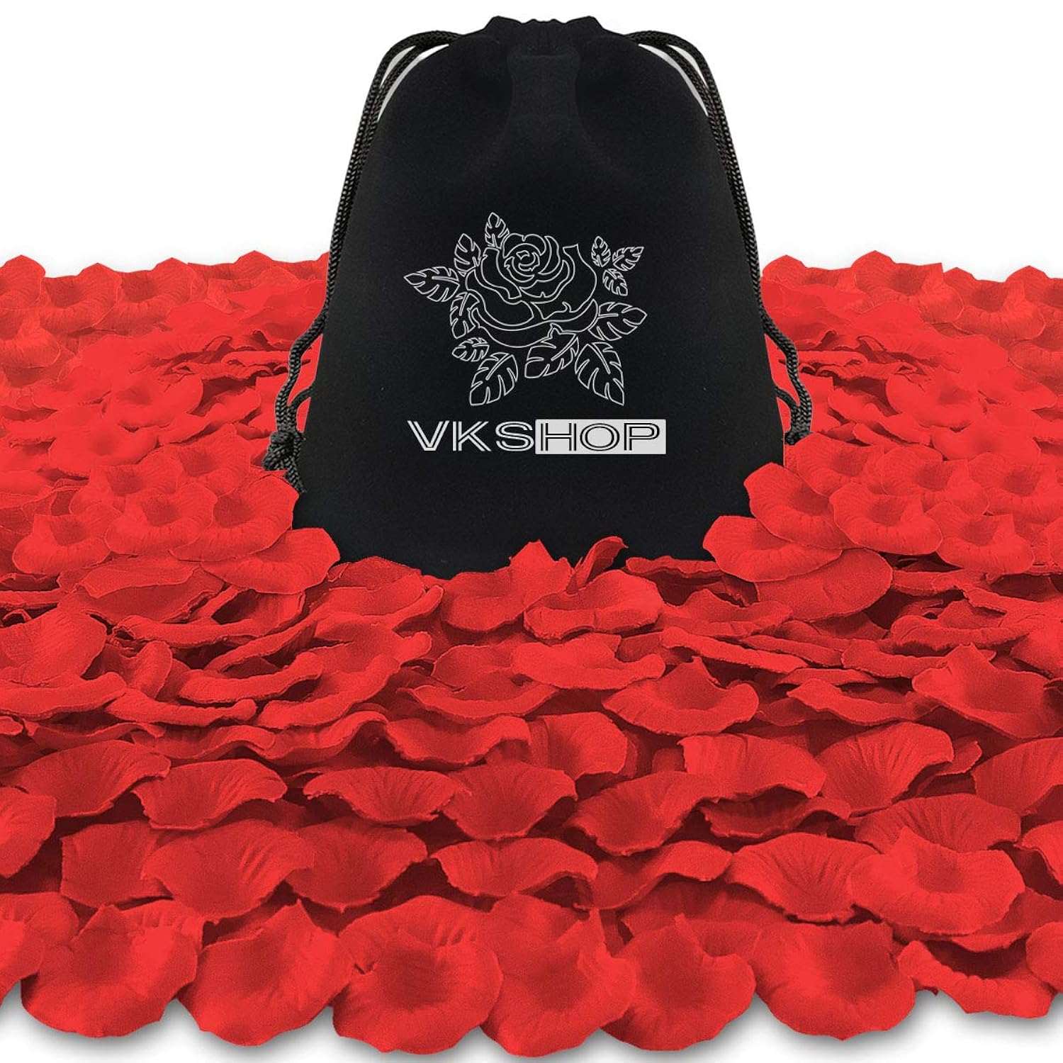 4500 Pack Red Rose Petals,Artificial Roses Flower Petals For Romantic Night,Valentine'S Day And Weddings