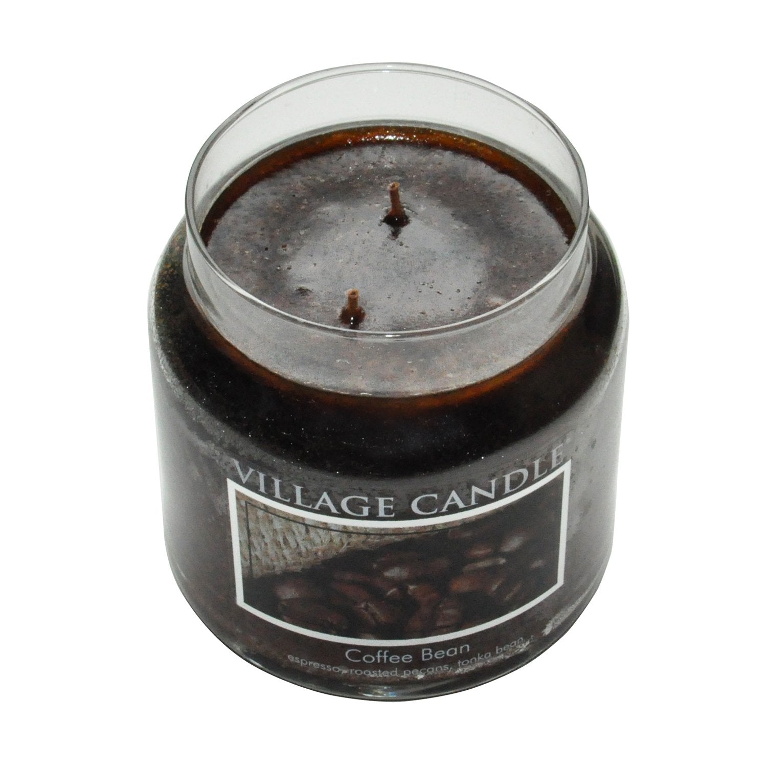 Coffee Bean Glass Jar Scented Candle, Large, 21.25 Oz, Brown