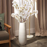 Silk Cherry Blossom Branches, Artificial Cherry Blossom Tree Stems Faux Cherry Flowers Vase Arrangements For Wedding Home Decor, Set Of 3