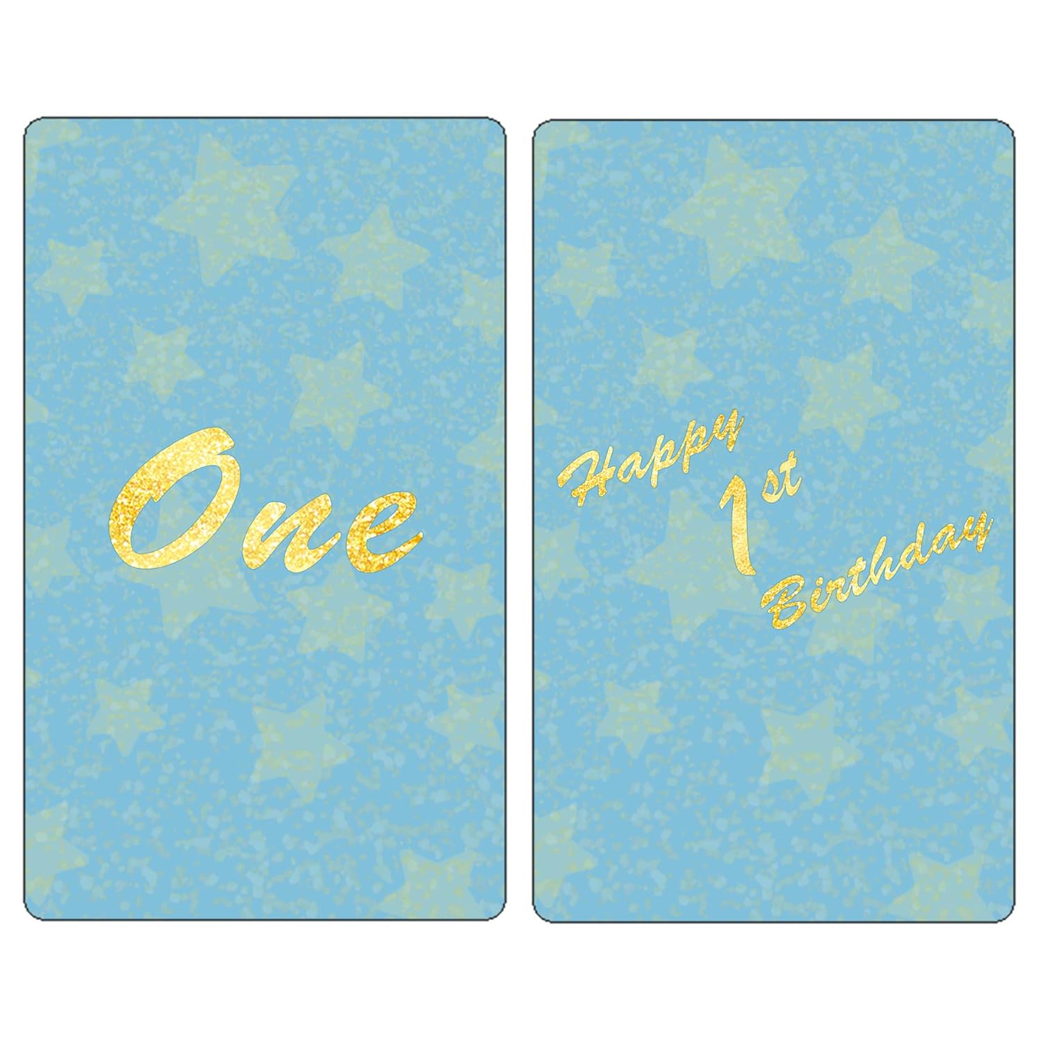 1St Birthday Miniature Candy Bar Wrapper, One Blue Mini Chocolate Bar Stickers For Birthday Party, Table Top Event Decorations, Candy Not Included. Made In Usa