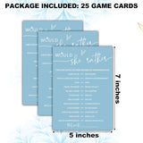 Minimalist Bridal Shower Games, Light Blue Would She Rather Game, 30 Wedding Bachelorette Engagement Party Decorations Supplies Favors - A09