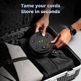 Retractable Travel Power Strip 5 Outlets 2 USB 2 USB C 6.56FT Cord